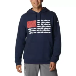 Men's Columbia PFG Fish Flag II Hoodie