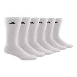 Adult Adidas Cushioned 6 Pack Crew Socks